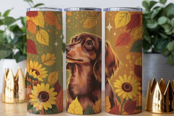 Autumn Dog Sunflower Tumbler Wrap Review