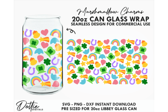Charms 20oz Glass Can Wrap SVG Review
