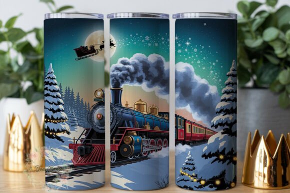 Christmas Train Winter Night Tumbler Review