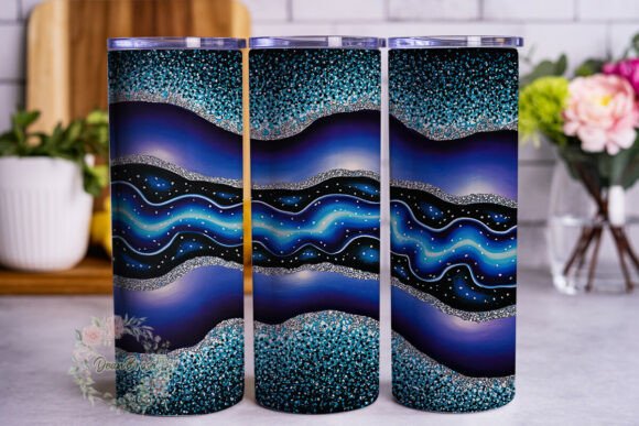 Cosmic Geode Glitter 20oz Tumbler Wrap Review