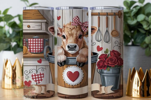 Cute Calf Baking Rustic 20oz Tumbler Review