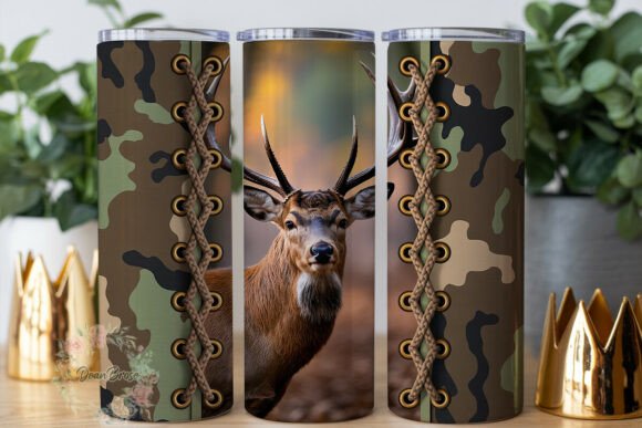 Deer Camo Boot Lacing 20oz Tumbler Wrap Review