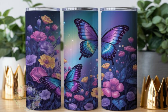 Ethereal Butterfly Garden Tumbler Wrap Design Review