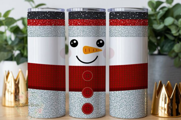 Glitter Snowman Stripes Tumbler Wrap Review