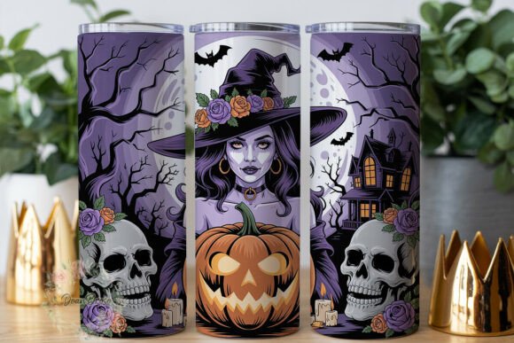 Gothic Witch Skull 20oz Tumbler Wrap Review