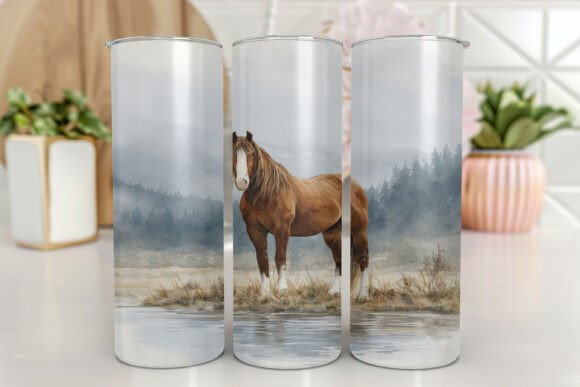 Horse Tumbler Wrap Design 20 Oz Skinny Review