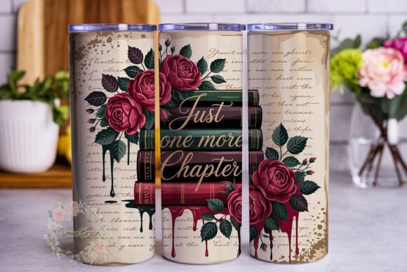 Literary Rose Books 20oz Skinny Tumbler Review