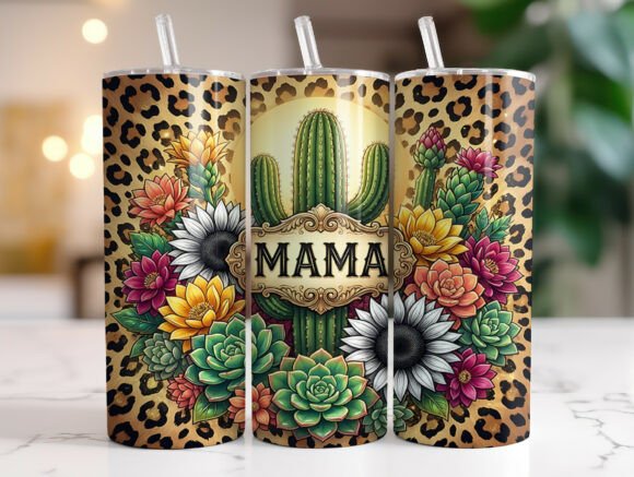 Mama Cactus Floral Leopard Tumbler Wrap Review