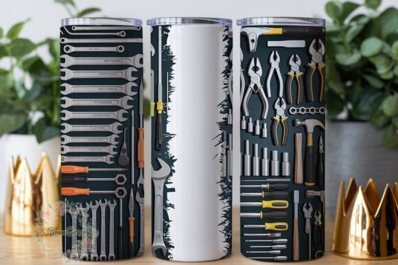 Mechanic Tools Black White Tumbler Wrap Review