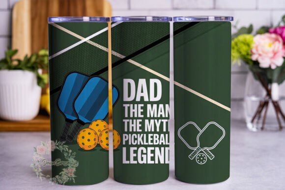 Pickleball Dad Legend 20oz Tumbler Wrap Review