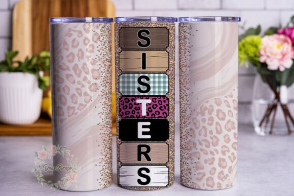 Pink Glitter Sisters 20oz Tumbler Wrap Review