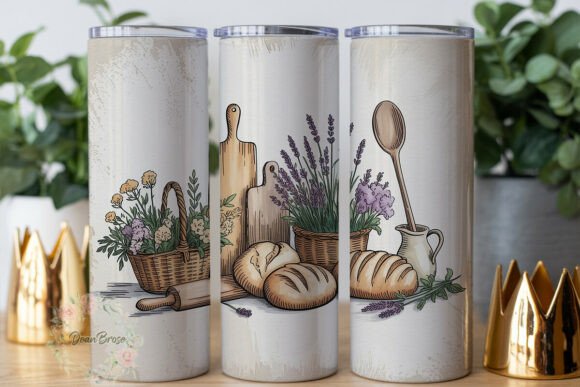 Rustic Bakery Lavender Tumbler Wrap