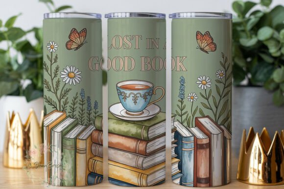Sage Green Book Lover Tumbler Wrap Review