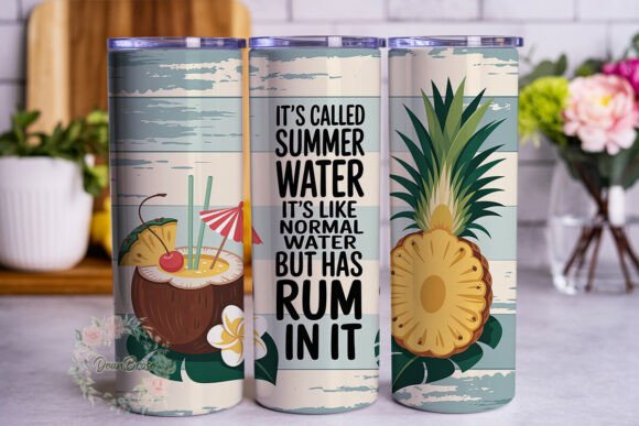 Summer Water Rum Tropical 20oz Tumbler W Review