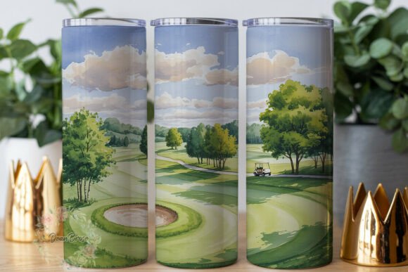 Watercolor Golf Course Tumbler Wrap Review