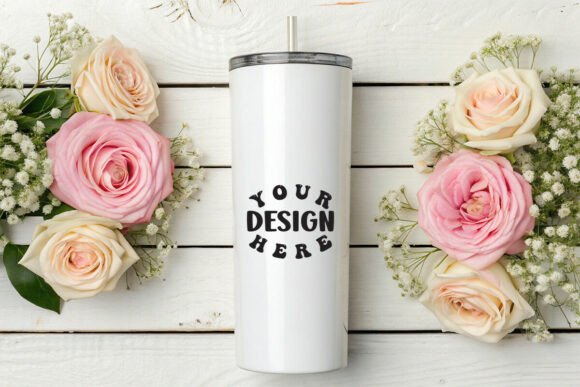 White Skinny Tumbler Mockup Review
