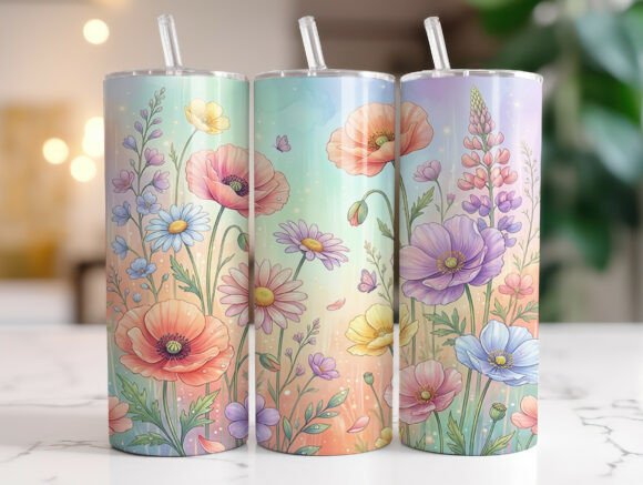 Wildflower Pastel Floral 20oz Tumbler Review
